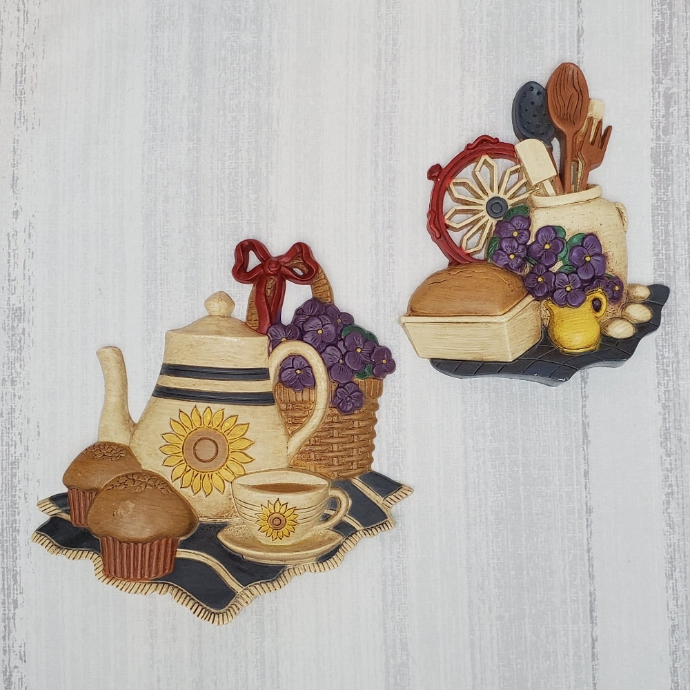 Vintage Country Kitchen Wall Decor Set *